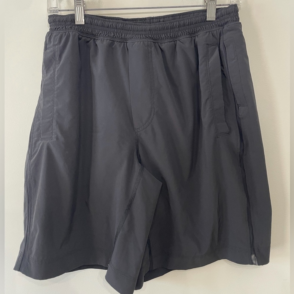 Lululemon Run Response Shorts 9” Lined Black Workout Athletic Gym Mens Sz L